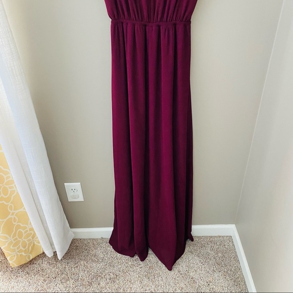 Show Me Your Mumu Kendall Maxi Dress Maroon Sz Small - Picture 6 of 14